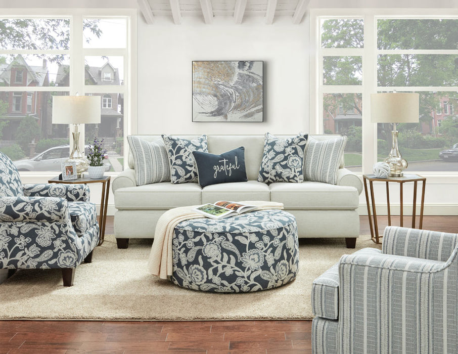 Southern Home Furnishings - Sophie Accent Chair in Multi - 532 Sophie Indigo Accent Chair - GreatFurnitureDeal
