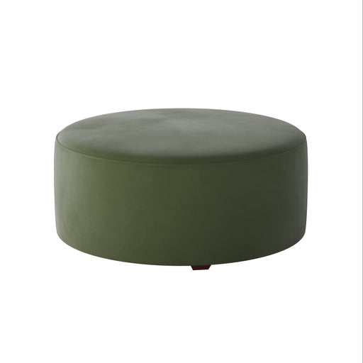 Southern Home Furnishings - Bella Forrest 39" Round Cocktail Ottoman in Green - 140-C Bella Forrest - GreatFurnitureDeal