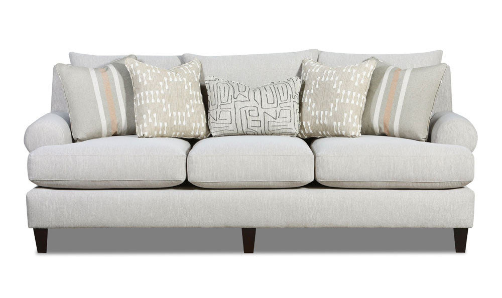 Southern Home Furnishings - Charlotte Parchment Sofa in Tan - 7005-00KP Charlotte