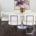 Worlds Away - Oval White Lacquer Dining Table - JEFFERSON WH - GreatFurnitureDeal