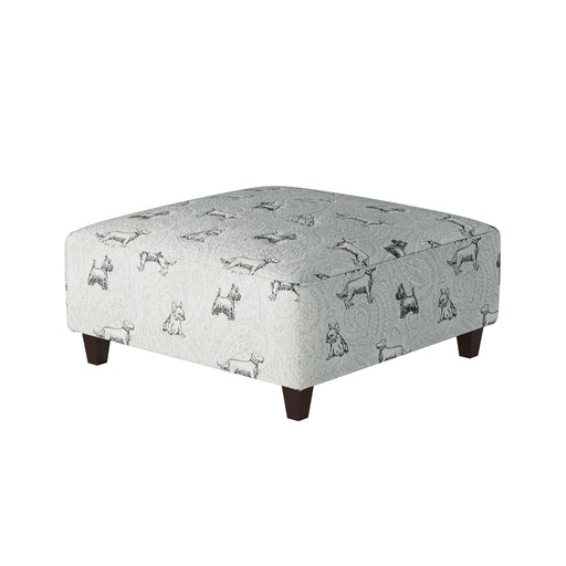 Southern Home Furnishings - Biscuit Iron 38"Cocktail Ottoman in Grey - 109-C Biscuit Iron - GreatFurnitureDeal