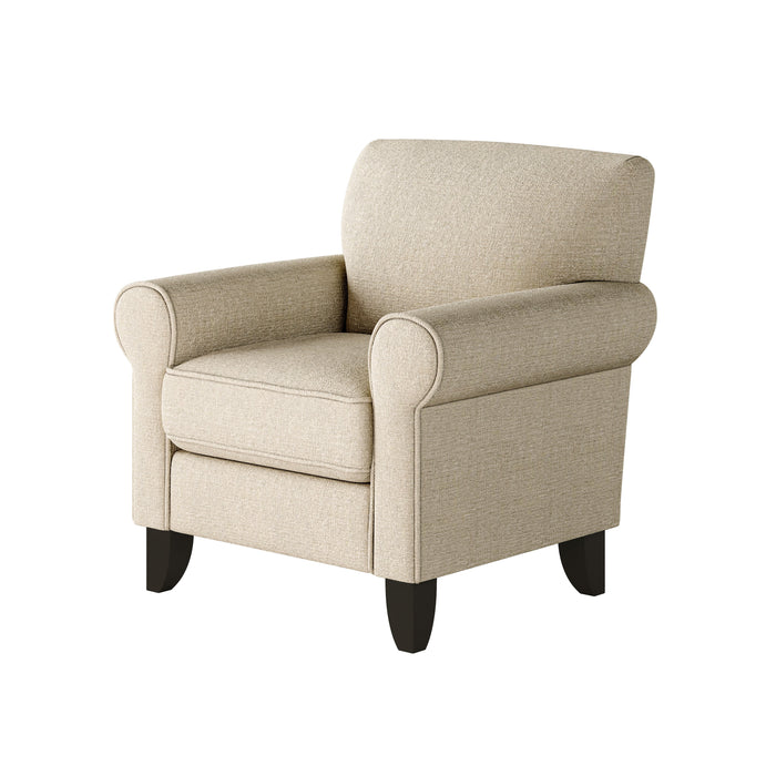 Southern Home Furnishings - Sugarshack Oatmeal Accent Chair - 512-C  Sugarshack Oatmeal - GreatFurnitureDeal