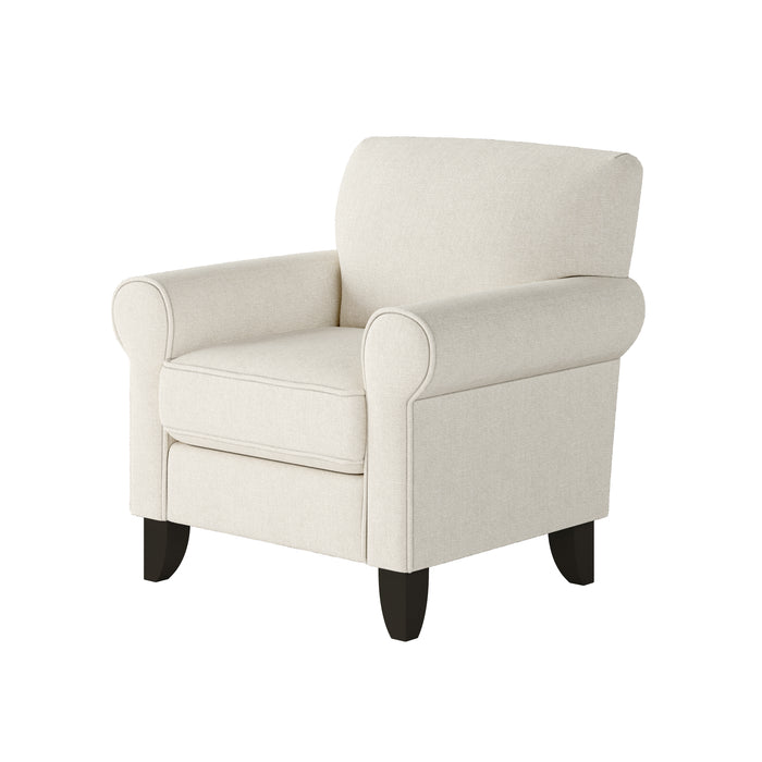 Southern Home Furnishings - Sugarshack Glacier Accent Chair in Off White - 512-C  Sugarshack Glacier - GreatFurnitureDeal