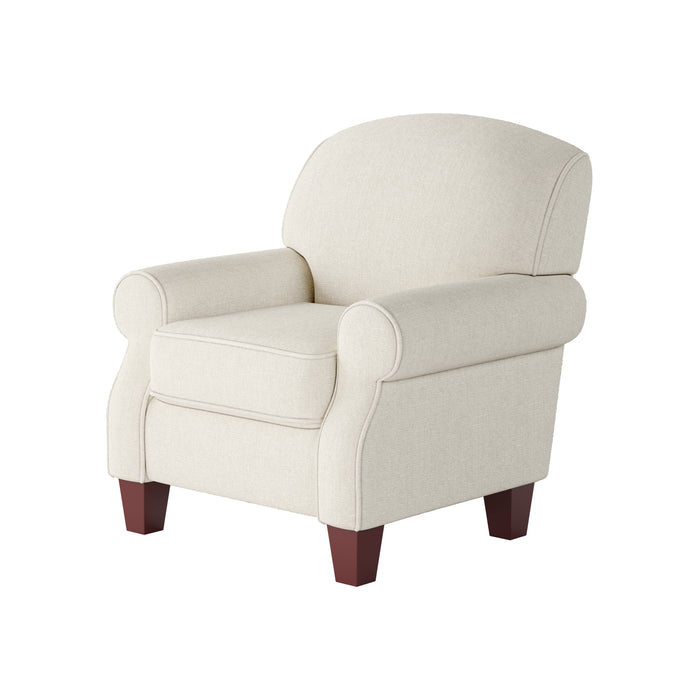Southern Home Furnishings - Sugarshack Glacier Accent Chair in Off White - 532-C Sugarshack Glacier - GreatFurnitureDeal