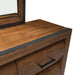AICO Furniture - Brooklyn Walk Dresser with Mirror in Burnt Umber - KI-BRKW050-060-408 - GreatFurnitureDeal