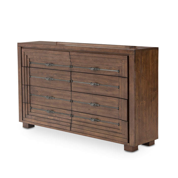 AICO Furniture - Carrollton Dresser in Rustic Ranch - KI-CRLN050-407N