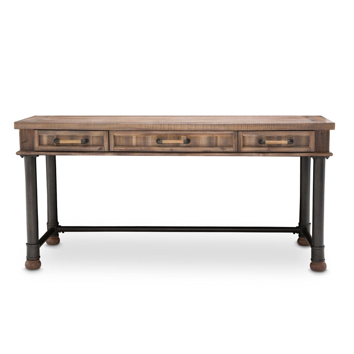 AICO Furniture - Crossings 3 Piece Writing Desk Set in Reclaimed Barn - KI-CRSG277-217-3SET - GreatFurnitureDeal