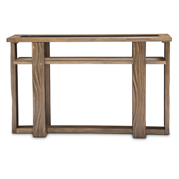 AICO Furniture - Del Mar Square Console Table in Boardwalk - KI-DELM223-215