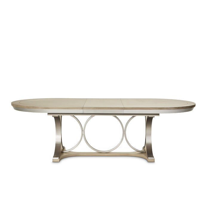 AICO Furniture - Eclipse Oval Dining Table in Moonlight - KI-ECLP000-135 - GreatFurnitureDeal