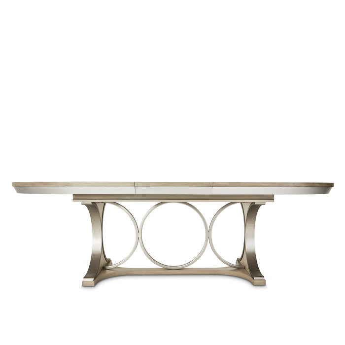 AICO Furniture - Eclipse Oval Dining Table in Moonlight - KI-ECLP000-135 - GreatFurnitureDeal