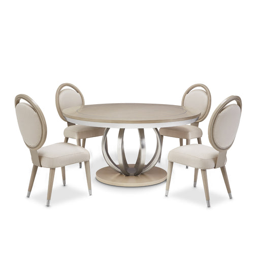 AICO Furniture - Eclipse Round Dining Table in Moonlight - KI-ECLP001-135 - GreatFurnitureDeal