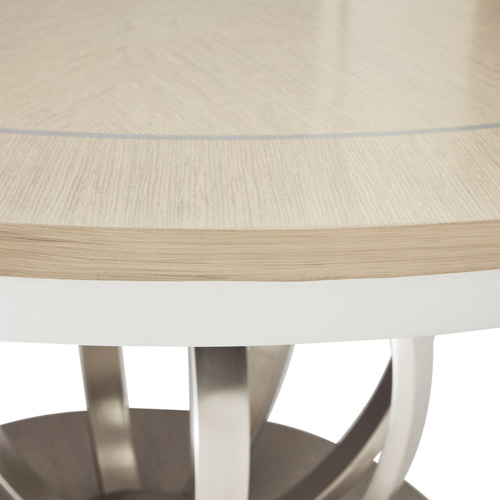 AICO Furniture - Eclipse Round Dining Table in Moonlight - KI-ECLP001-135 - GreatFurnitureDeal