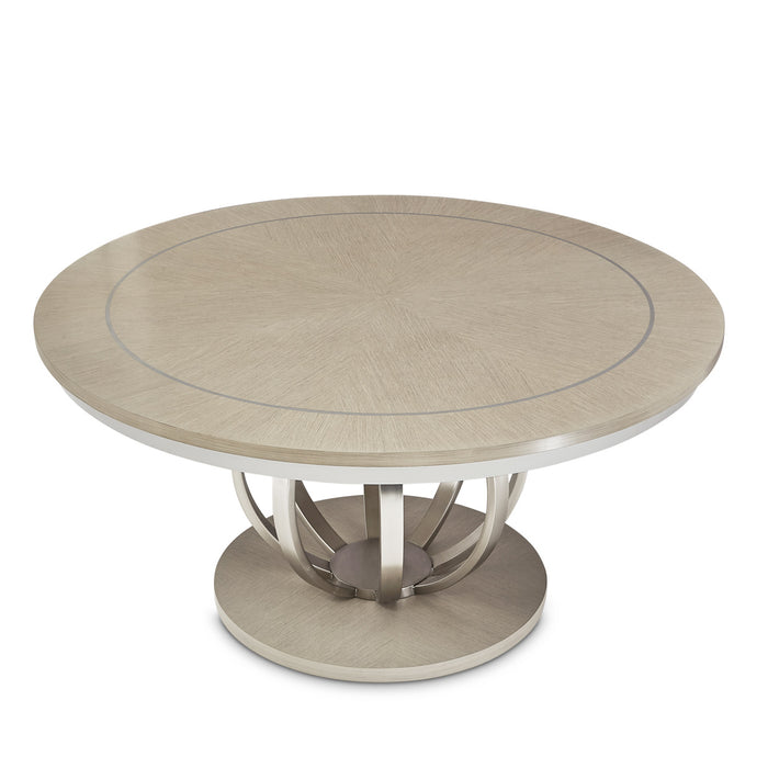 AICO Furniture - Eclipse Round Dining Table in Moonlight - KI-ECLP001-135 - GreatFurnitureDeal