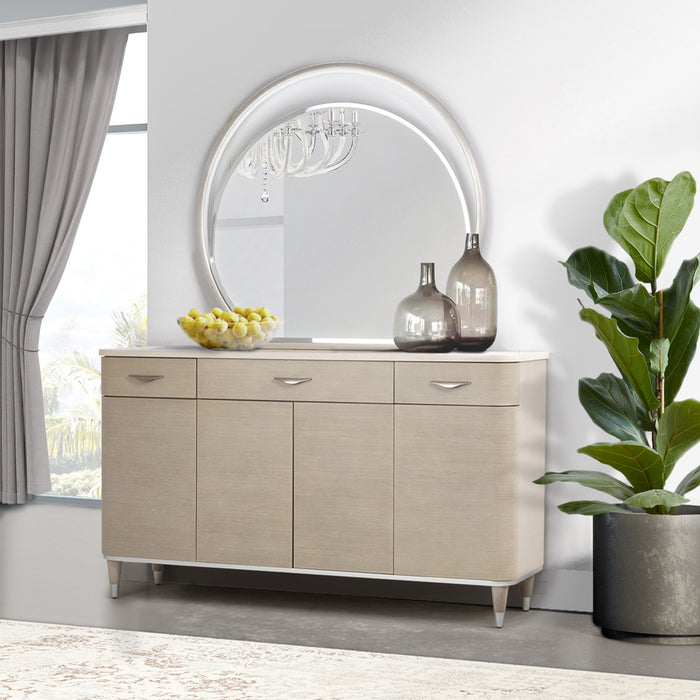 AICO Furniture - Eclipse Sideboard in Moonlight - KI-ECLP007-135 - GreatFurnitureDeal