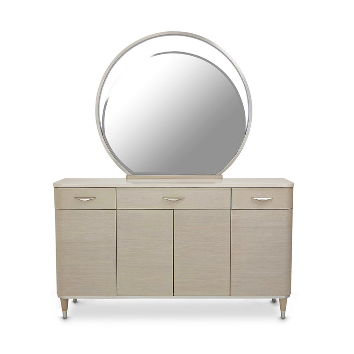 AICO Furniture - Eclipse Sideboard with Mirror in Moonlight - KI-ECLP007-260-135 - GreatFurnitureDeal