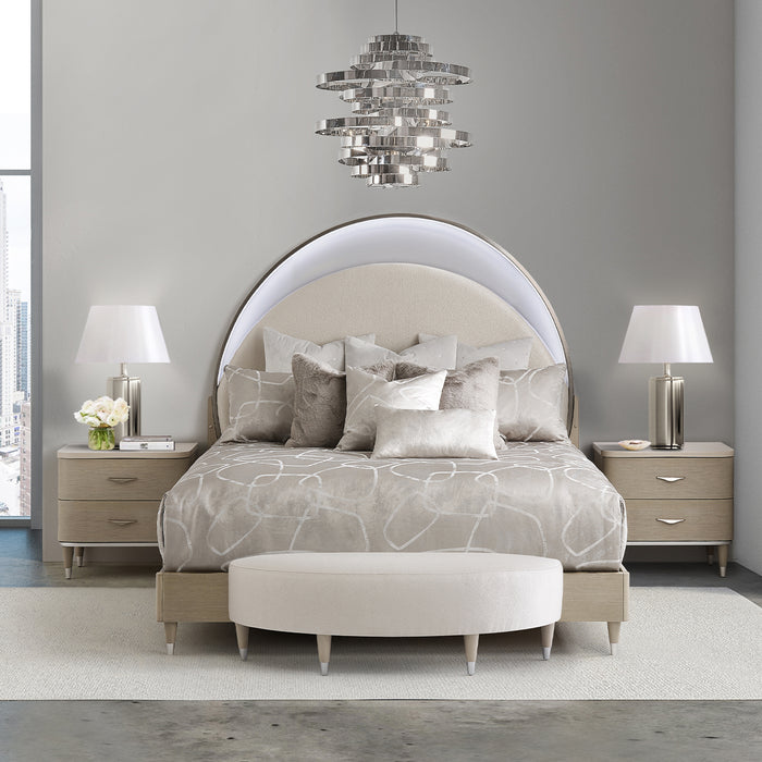 AICO Furniture - Eclipse 6 Piece Queen Bedroom Set in Moonlight - KI-ECLPQN-135-6SET - GreatFurnitureDeal