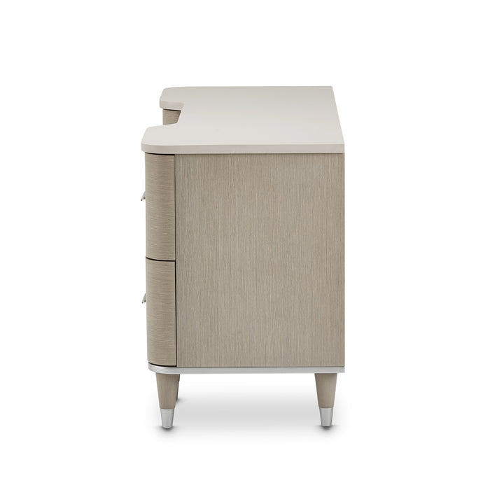 AICO Furniture - Eclipse Vanity Desk in Moonlight - KI-ECLP058-135 - GreatFurnitureDeal