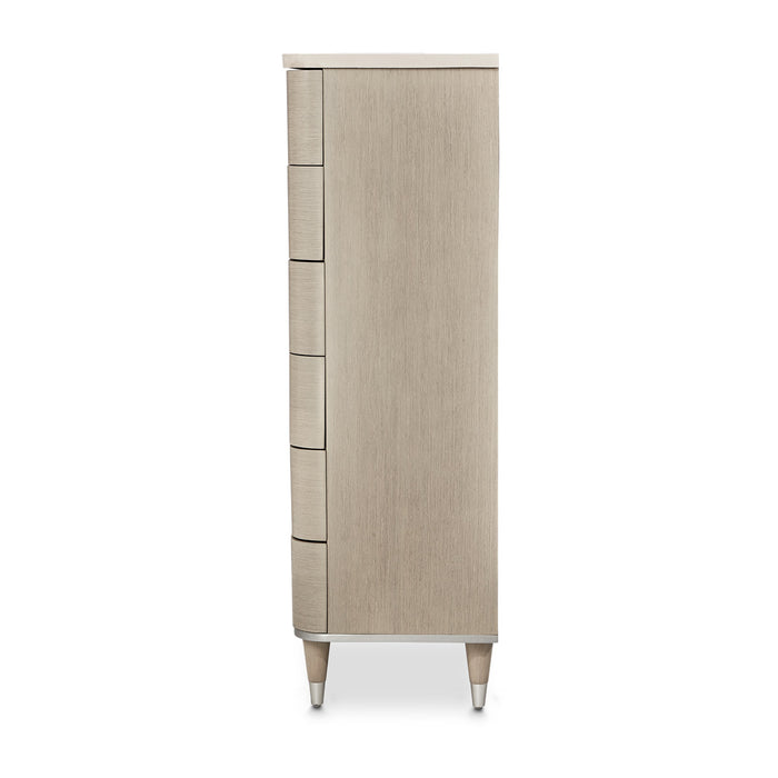 AICO Furniture - Eclipse 6 Drawer Chest in Moonlight - KI-ECLP070-135 - GreatFurnitureDeal