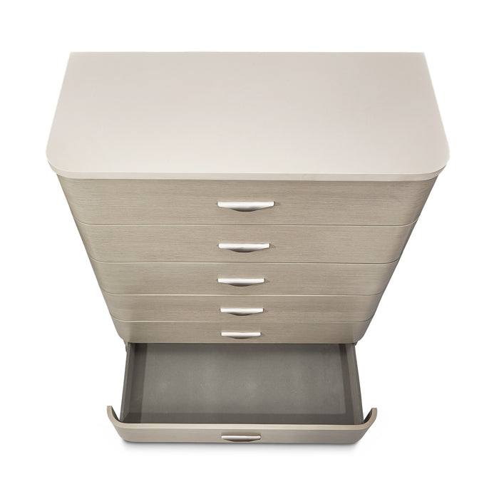 AICO Furniture - Eclipse 6 Drawer Chest in Moonlight - KI-ECLP070-135 - GreatFurnitureDeal