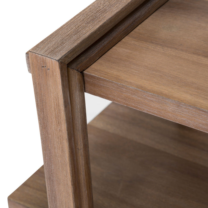 AICO Furniture - Hudson Ferry Chair Side Table in Driftwood - KI-HUDF222-216