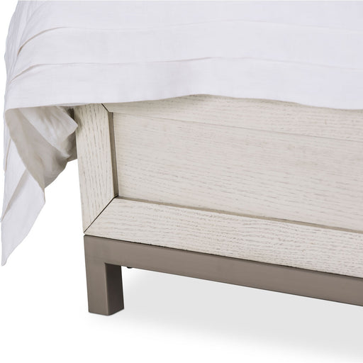 AICO Furniture - Menlo Station Eastern King Panel Bed in Eucalyptus - KI-MENP000EK-123 - GreatFurnitureDeal