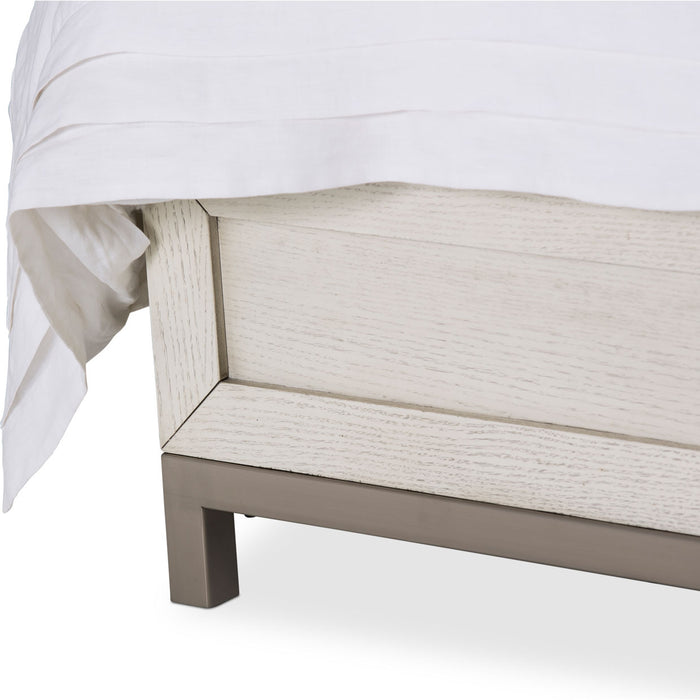 AICO Furniture - Menlo Station Eastern King Panel Bed in Eucalyptus - KI-MENP000EK-123 - GreatFurnitureDeal