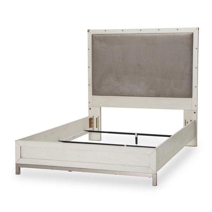 AICO Furniture - Menlo Station Eastern King Panel Bed in Eucalyptus - KI-MENP000EK-123 - GreatFurnitureDeal