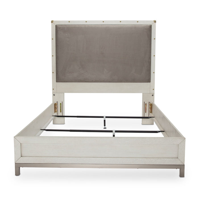 AICO Furniture - Menlo Station Queen Panel Bed in Eucalyptus - KI-MENP000QN-123