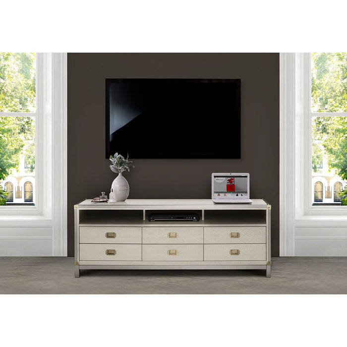 AICO Furniture - Menlo Station TV Console in Eucalyptus - KI-MENP081-123