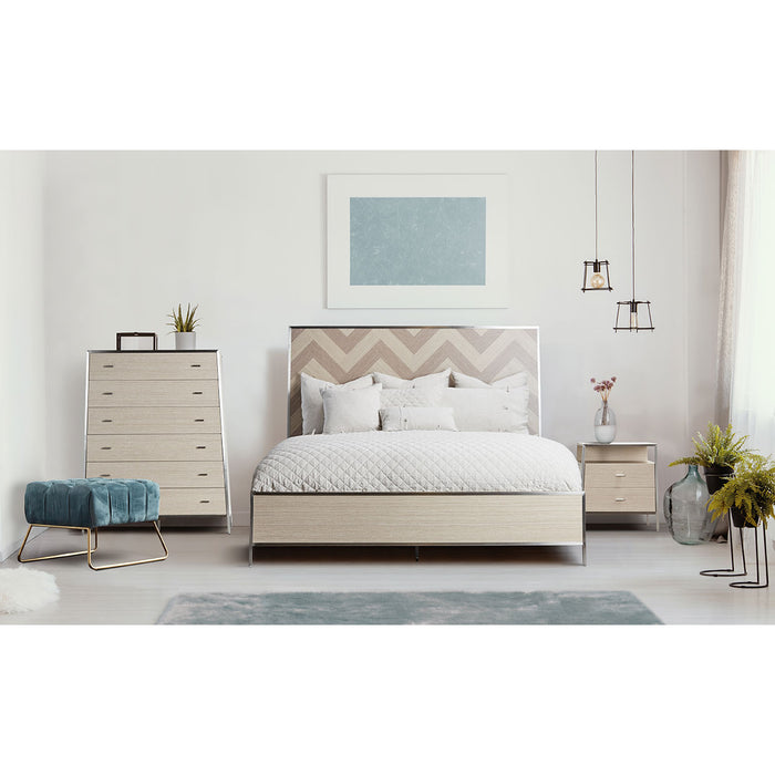 AICO Furniture - Silverlake Village California King Platform Bed in Washed Oak - KI-SLVG000CK-129 - GreatFurnitureDeal