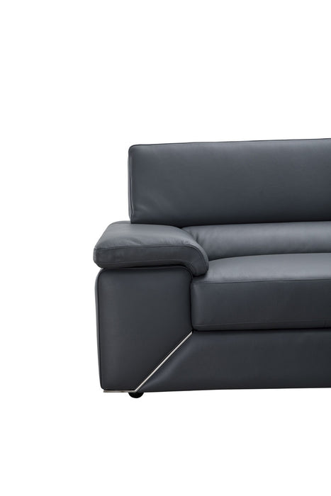 J&M Furniture - Kobe Premium Leather Sectional in Blue Grey - 182224 - GreatFurnitureDeal