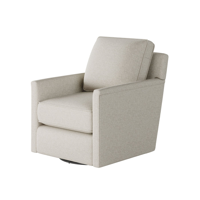 Southern Home Furnishings - Basic Wool Swivel Glider Chair in Off-White - 21-02G-C Basic Wool - GreatFurnitureDeal
