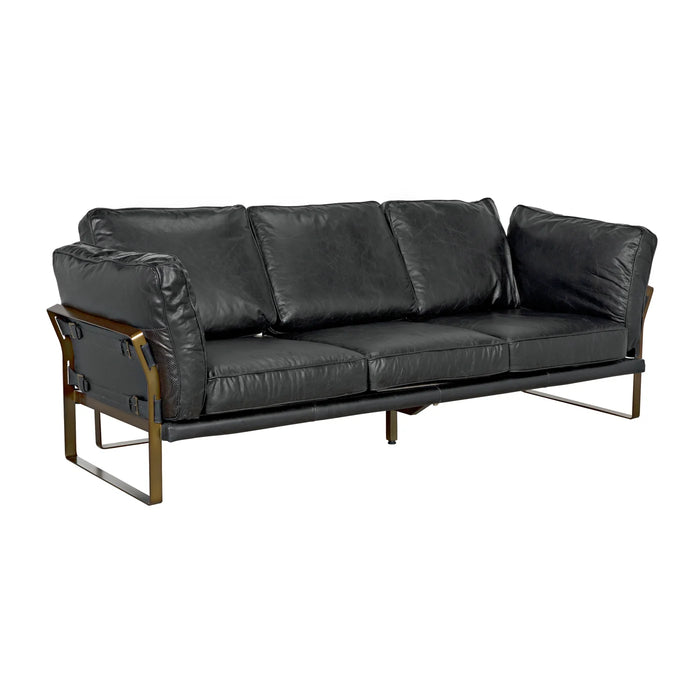 NOIR Furniture - Apollo Sofa in Aged Brass - LEA-S0429-3D - GreatFurnitureDeal
