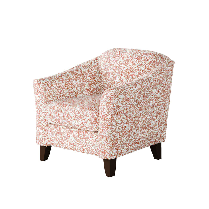 Southern Home Furnishings - Clover Coral Accent Chair - 452-C Clover Coral - GreatFurnitureDeal