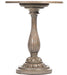 Zentique - Esme Distressed Moss Grey 23'' Wide Round Pedestal Table - LI-SH14-13-117 - GreatFurnitureDeal