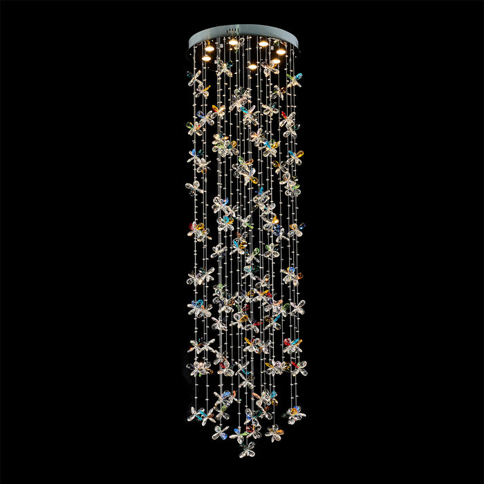 AICO Furniture - Wings Of Color Chandelier - LT-CH1008-GLD - GreatFurnitureDeal