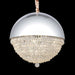 AICO Furniture - Eclipse LED Light Chandelier W/Silver Dome - LT-CH984S-12CLR - GreatFurnitureDeal