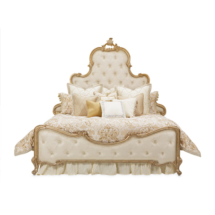 AICO Furniture - Luxembourg Queen Bedding Set - AIC-BCS-QS12-LUXEMB-CRM