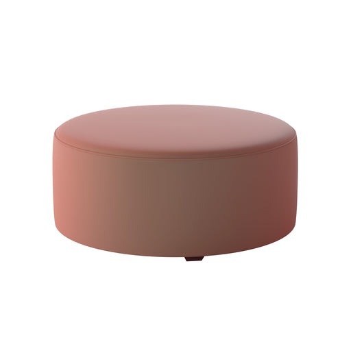 Southern Home Furnishings - Geordia Clay 39" Round Cocktail Ottoman - 140-C Geordia Clay - GreatFurnitureDeal