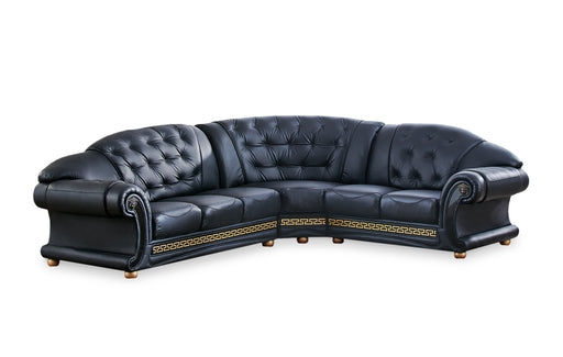 ESF Furniture - Apolo Sectional Right Facing Black - APOLOSECTRIGHTBLAC - GreatFurnitureDeal