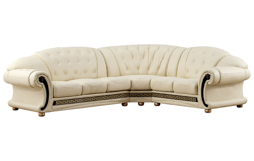 ESF Furniture - Apolo Sectional Right Facing Ivory - APOLOSECTRIGHTIVORY - GreatFurnitureDeal