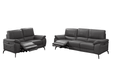 ESF Furniture - 2934 2 Piece w/Electric Recliner in Dark Gray - 29343DARK GREY-2SET - GreatFurnitureDeal