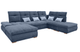 ESF FURNITURE - Opera Right Sectional in Dark Blue - OPERASECTIONALRIGHT - GreatFurnitureDeal