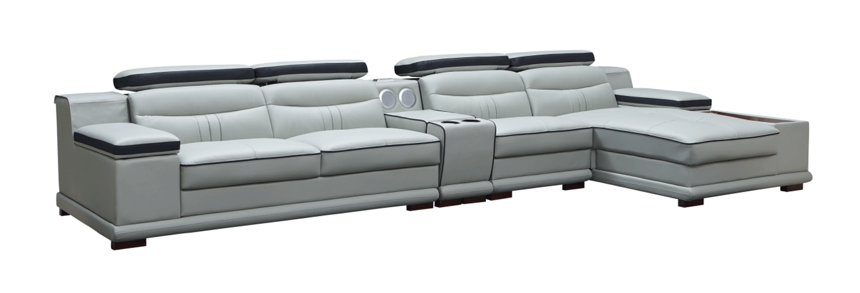 ESF Furniture - 908 Sectional Right in Light Grey - 908SECTIONALRIGHT - GreatFurnitureDeal