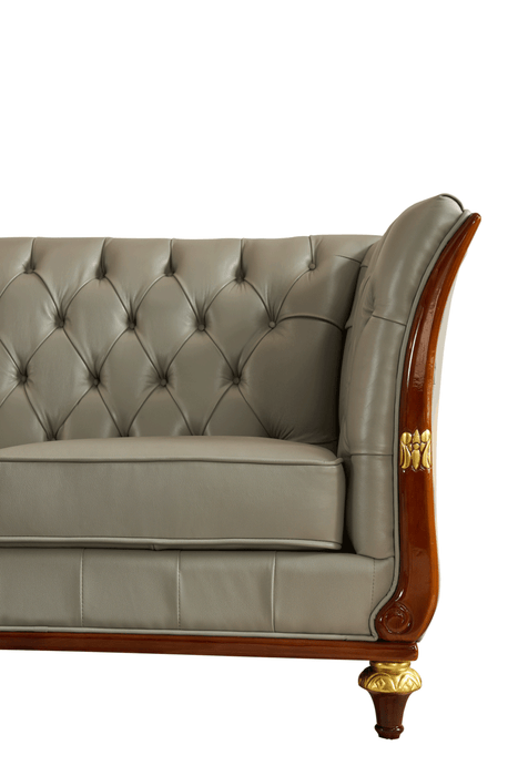 ESF Furniture - 401 Grey Leather Sofa - 4013 - GreatFurnitureDeal