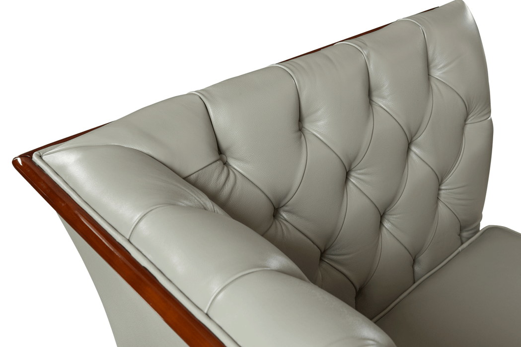 ESF Furniture - 401 Grey Leather Armchair - 4011 - GreatFurnitureDeal