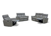 ESF Furniture - 8501 3 Sofa w-2 Recliners in Dark Grey - 85013DARKGREY - GreatFurnitureDeal