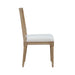 Worlds Away - Mckay Dining Chair With White Linen Seat in Cerused Oak - MCKAY CO - GreatFurnitureDeal