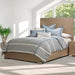 AICO Furniture - Mills 7 Piece Queen Duvet Set"Denim - BCS-QD07-MILLS-DNM - GreatFurnitureDeal