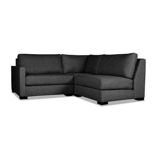 Nativa Interiors - Chester Modular L-Shape Mini Sectional Left Arm Facing 83" Charcoal - SEC-CHST-CL-AR5-3PC-PF-CHARCOAL - GreatFurnitureDeal